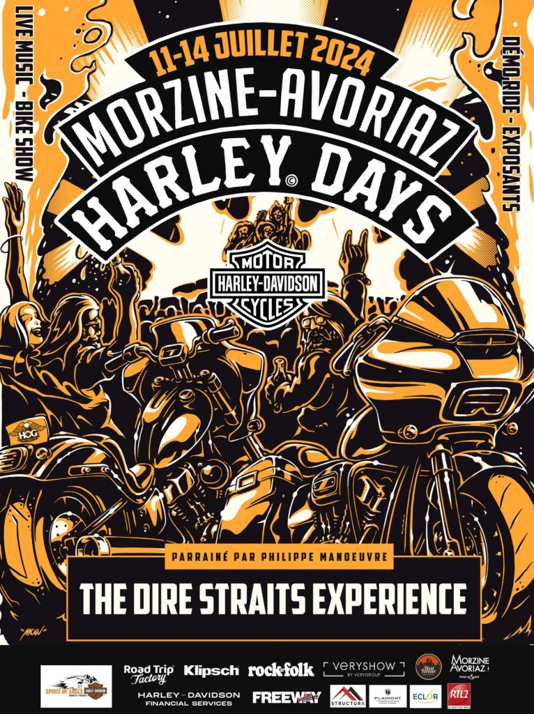 affiche morzine harley days 2024