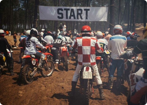 waw vintage rally course moto enduro wheels and waves