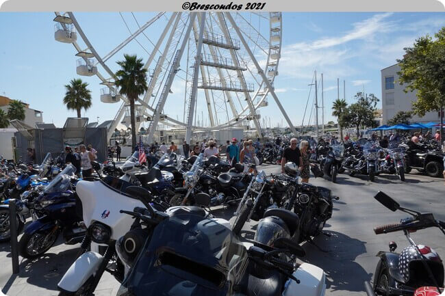 motos et grande roue du cap d'agde