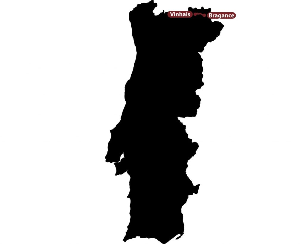 carte route bragance portugal