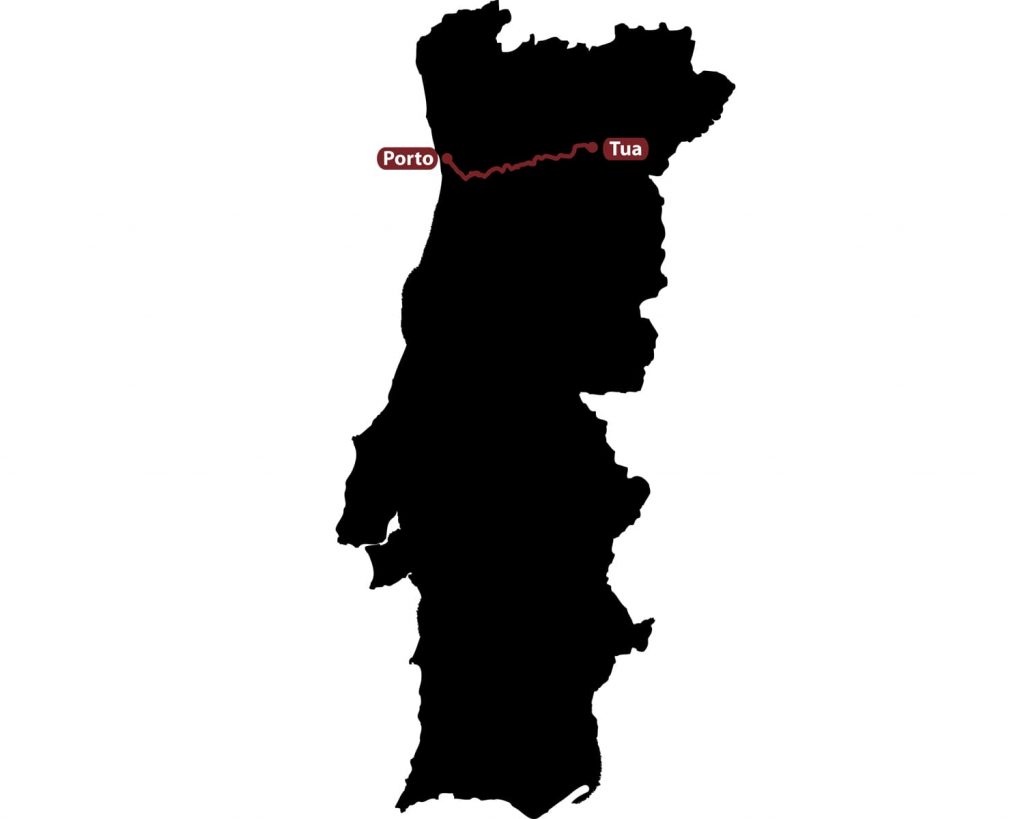 carte route vallée du douro