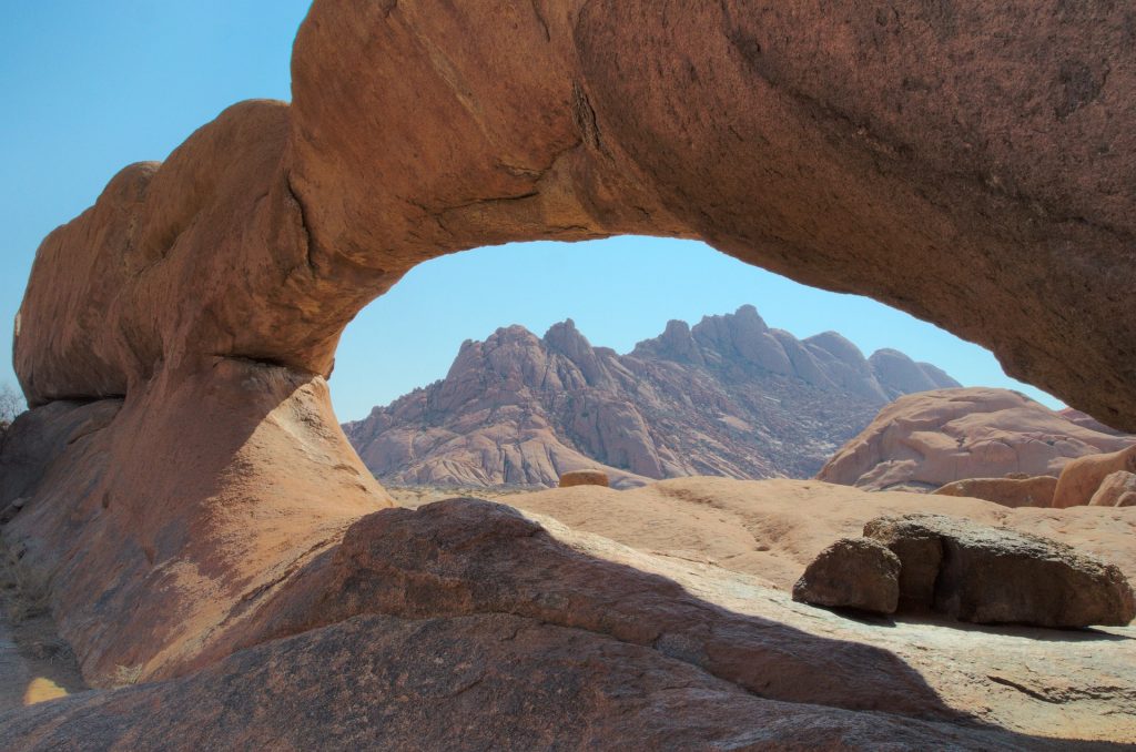 les montagnes de spitzkoppe