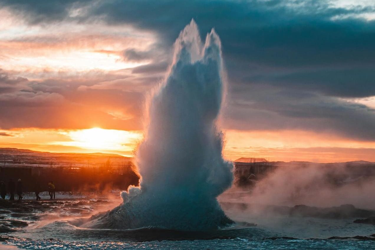 islande à moto geysers strokkur