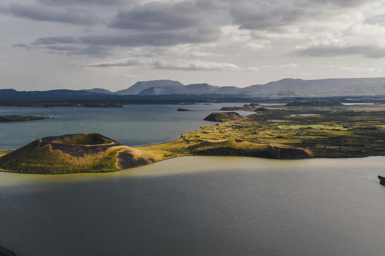 islande à moto lac myvatn